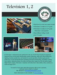 Television 1,2 Program Flier